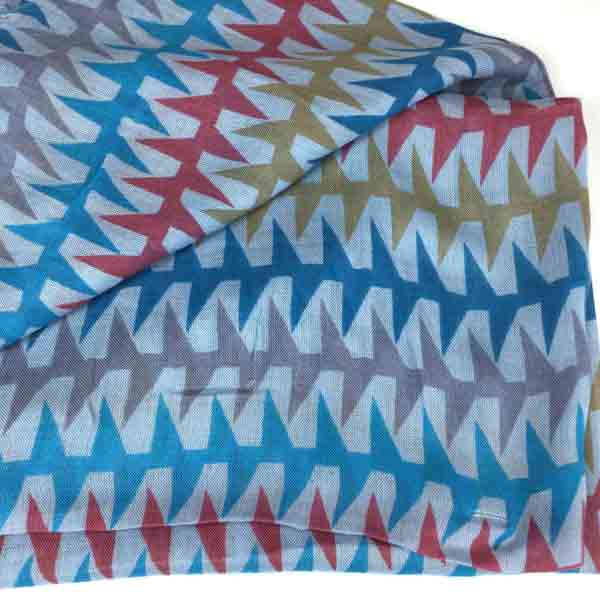 Blue Barb Wire Scarf by Windhorse Trading - Image 3